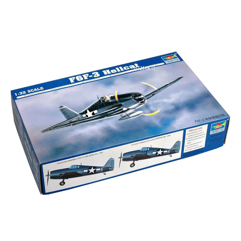 

Модель самолета Trumpeter 02256 1/32 US F6F, модель самолета в стиле милитари, пластиковая сборка, игрушка ручной работы, подарок, набор для строительства