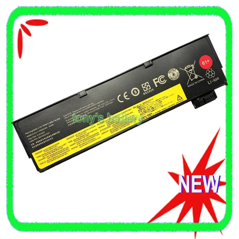 Nova 01av424 01av452 Bateria para Lenovo Thinkpad T470 T480 T570 T580 P51s P52s A475 A485 01av427 01av428 01av423 01av425