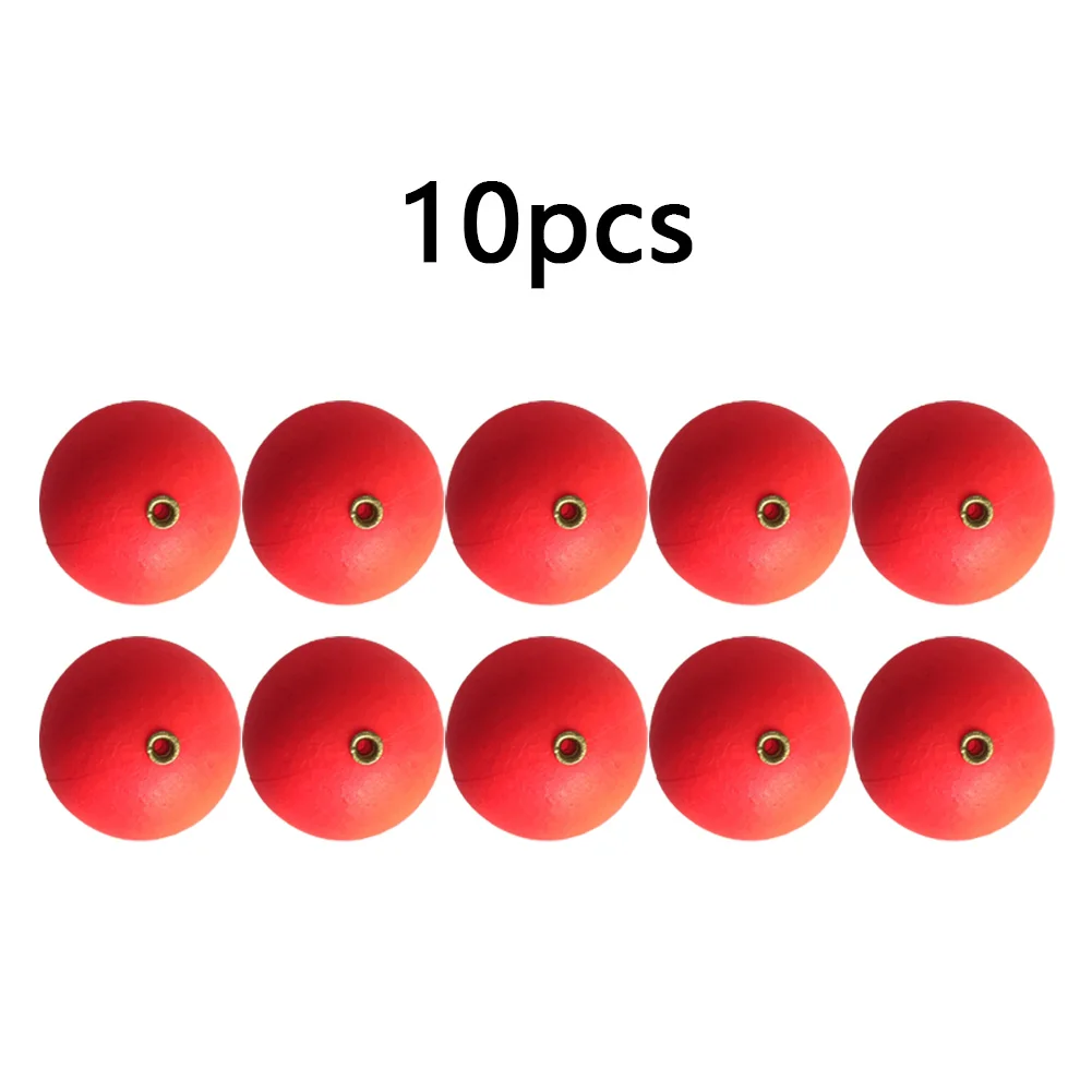 

10pcs 15mm Fishing Round Floats Bobber Ball Beads Foam Strike Indicators Buoys Tackle Balls Floating For Boat Ocean Rock Fishing