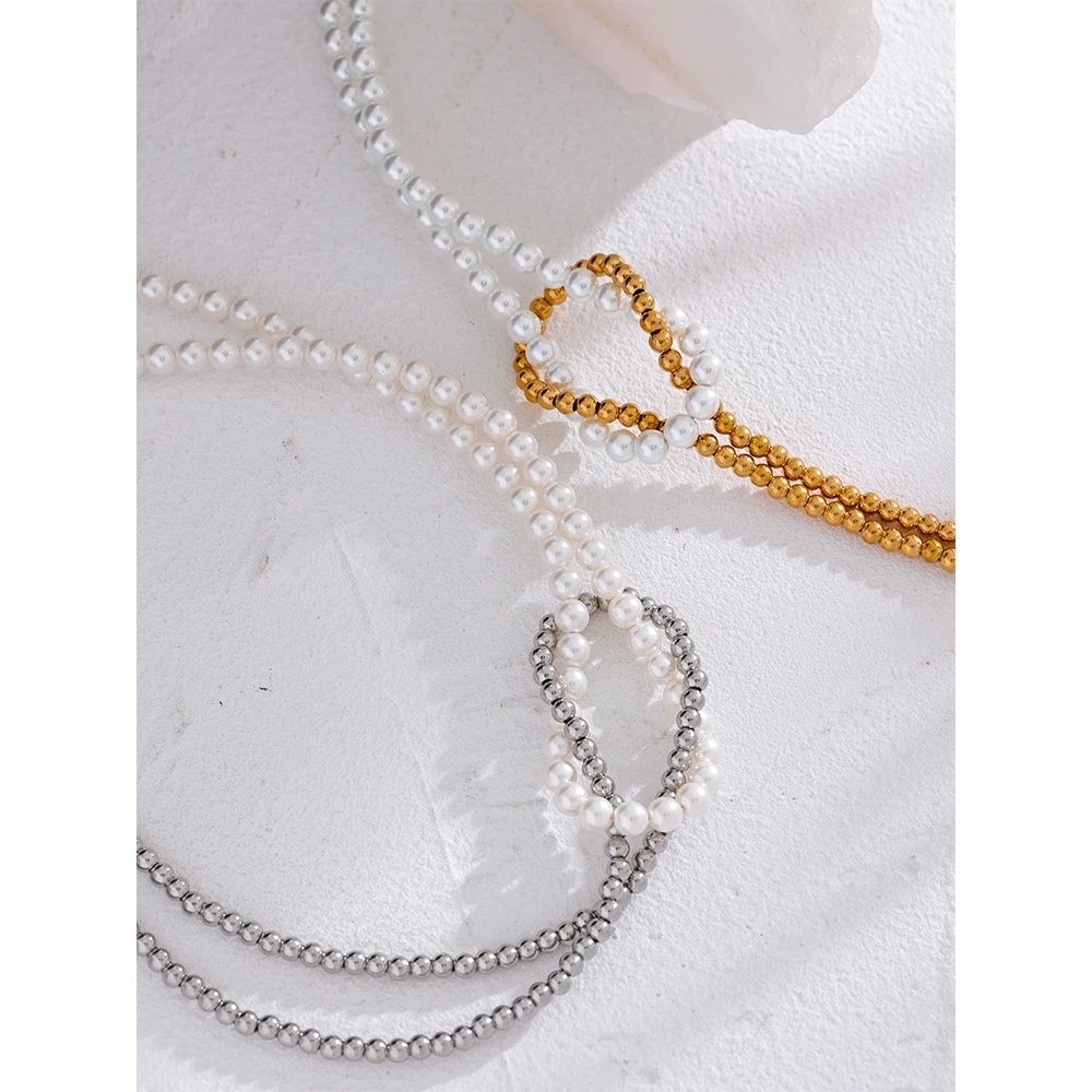 Yhpup Necklace Handmade Chain Knot for Women