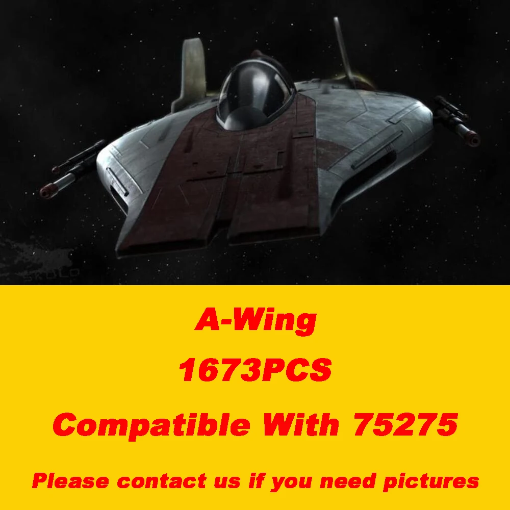 In Magazzino Star Movie Toys A Wing Starfighter Building Block Ucs Model Assembly Mattoni Giocattoli Per Bambini Regali Di Compleanno 75275