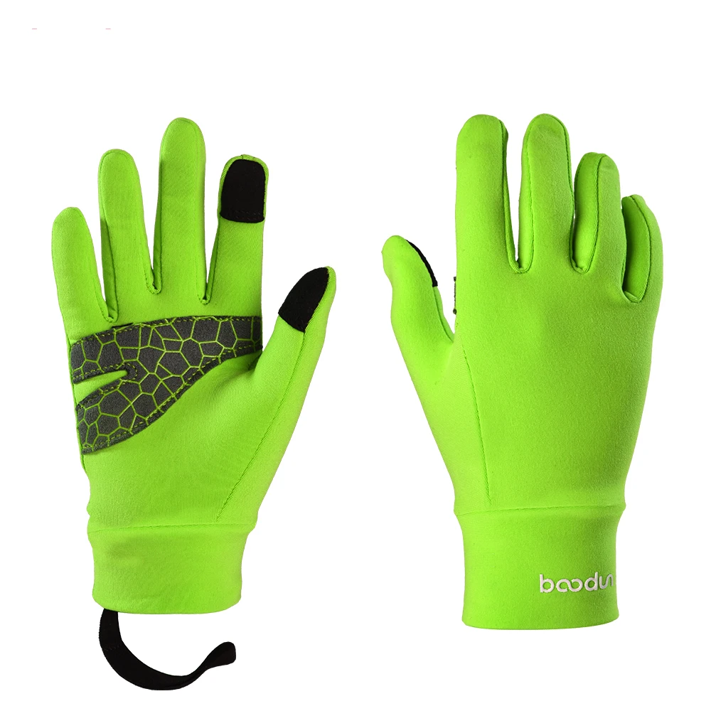 Cycling Gloves Kids Outdoor Sport Thermo Fleece Cycling Gloves Waterproof Running Gloves With Anti-Slip Windproof Touch-Screen For Boy Girl