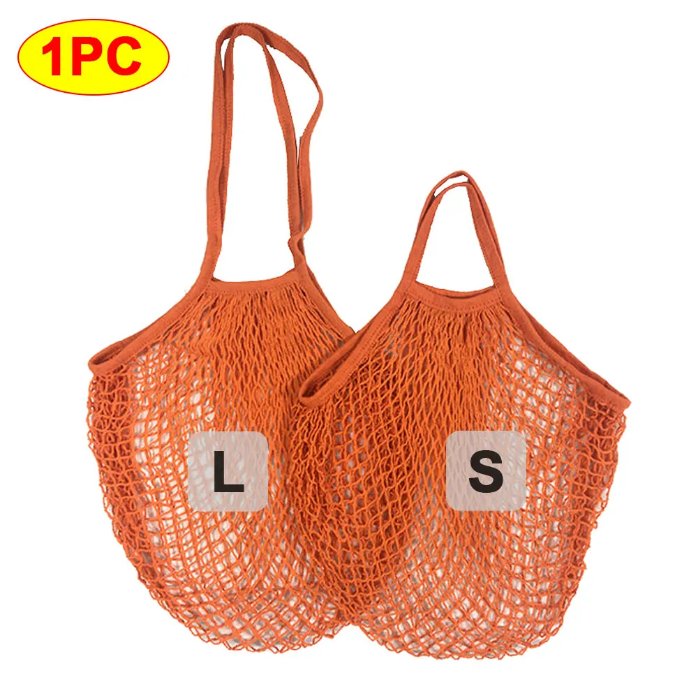 Portable Reusable Cotton Mesh Shopping Bag