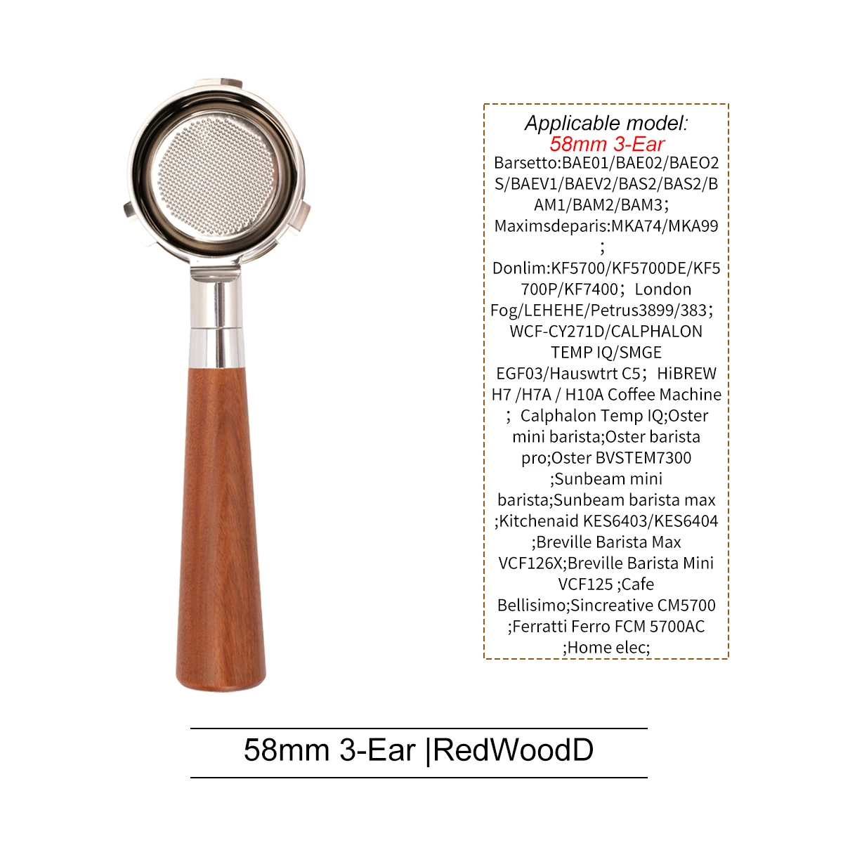 58mm Portafilter for HiBREW H7/H10 Coffee Machine...