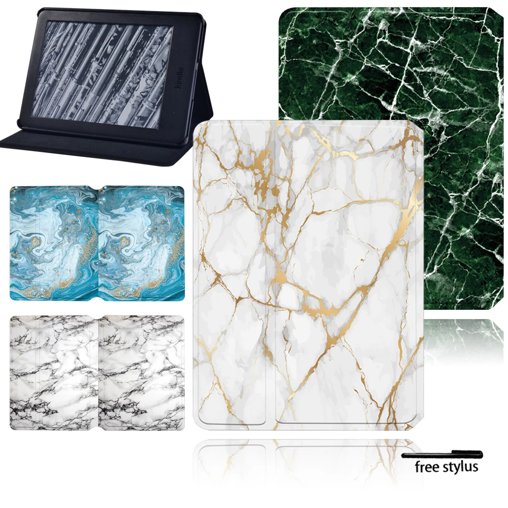 

Marble Pattern Tablet Case for Kindle Paperwhite1 2 3 4 5/Kindle 10th 2019 /8th 2016 Leather Stand Cover Flip Protective Shell
