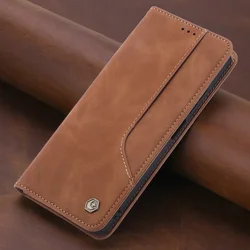 Premium Flip Leather Wallet Phone Case Cover - Samsung A22 5G A22S (Brown)