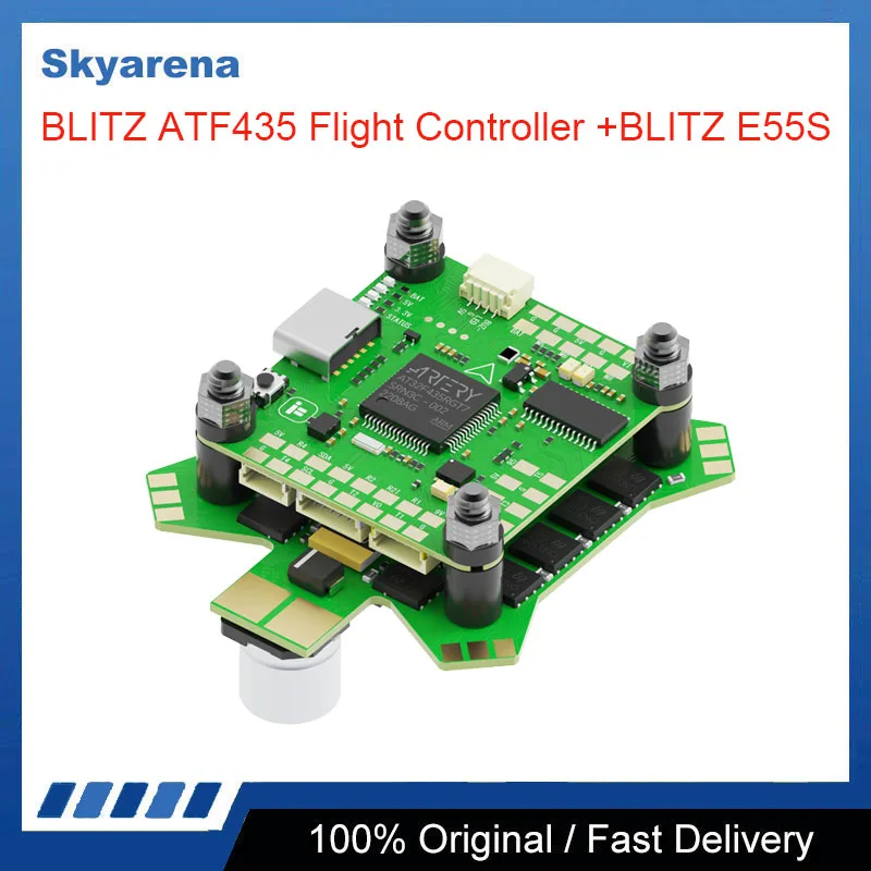 Iflight Blitz Atf435 55A 2-6S Stack Con Controller Di Volo Blitz Atf435/Blitz E55S 4-In-1 2-6S Esc Per Fpv