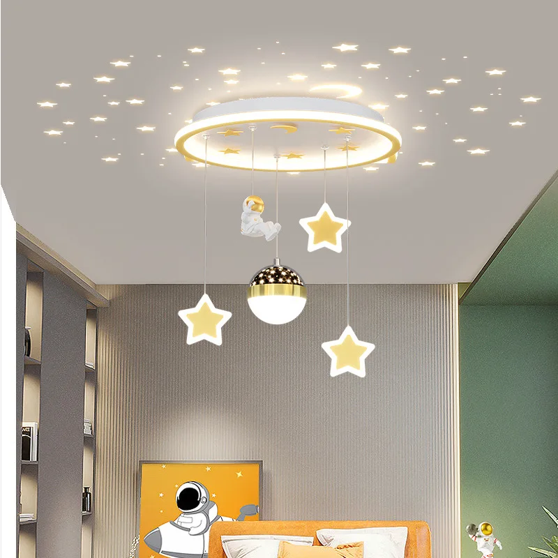 StarrySkyCeilingAstronautCeilingLampsChildrensRoomDecorLamp
