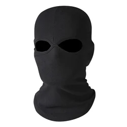 Enhanced Tactical Full Face Cover Balaclava Hat for Outdoor Sports - Sun and Winter Protection Ski Mask (Black)