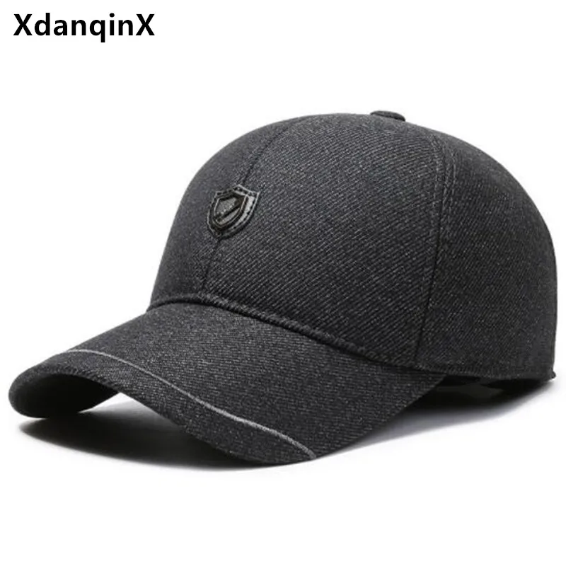

2022 New Winter Warm Plus Fluff Thickening Baseball Caps For Men Snapback Cap Cold Proof Earmuffs Hats Cycling Cap Trucker Hat