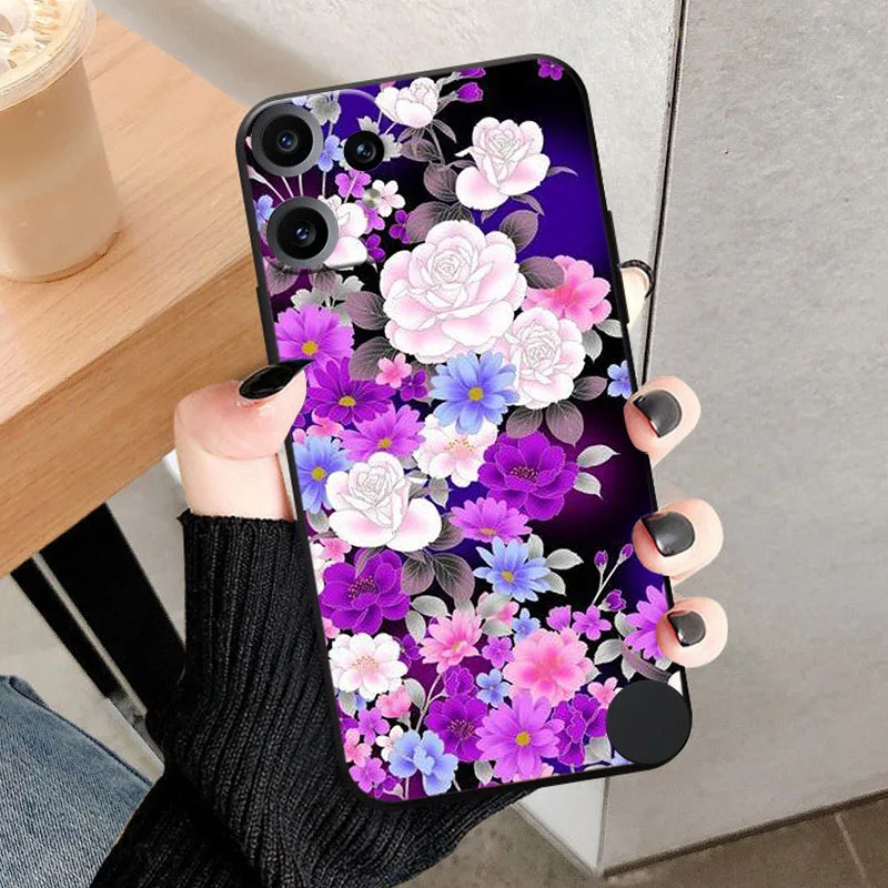 Luxury Fashion Black Silicone Back Cover - Soft TPU Shell Case