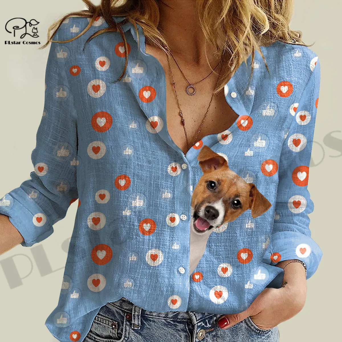 

Spring Newest 3Dprinted Cute Dog Pet Shirt Women's Long Sleeve Shirt Harajuku Casual Unique Unisex Funny Sport Streewear 2