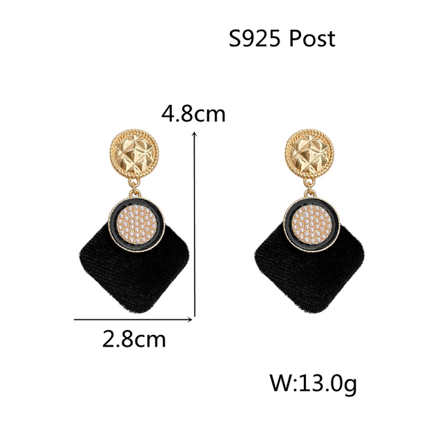 Style Simulated Pearl Earrings For Women Personality Geometric Female Elegant Earring Jewelry Valentine's Day Girl Gift