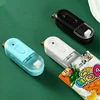 1pc Plastic Bag Sealer - Mini Sealing Machine with Cutter for Snacks and Food Preservation 3