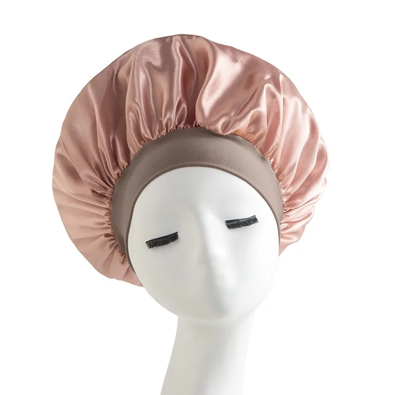 Night Hair Cap Warm Air Bonnet Cap Satin Night Hair Cap Women's Solid Sleeping Hat Sleep Care Bonnet Nightcap Women Unisex