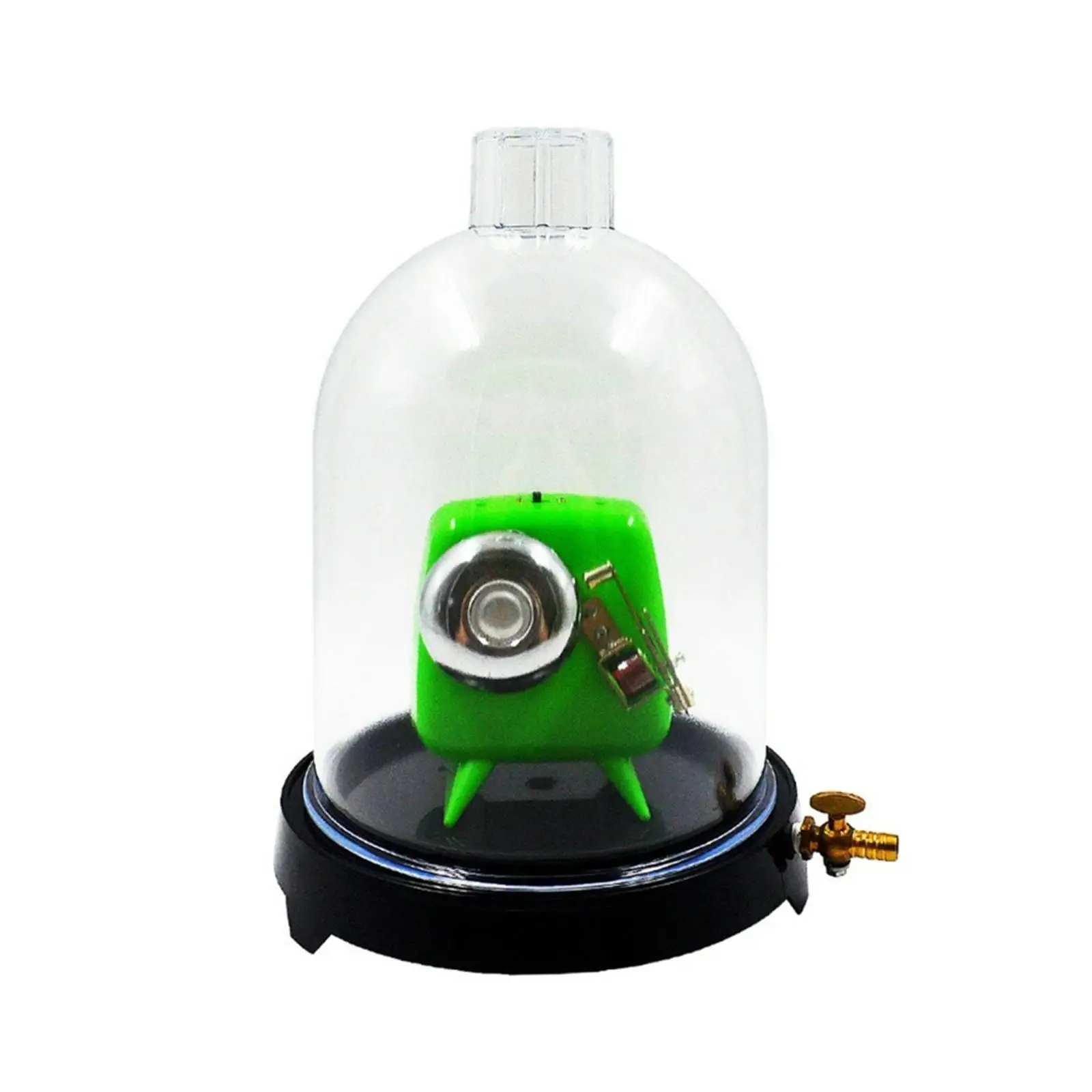 Scientific Experimental Tool Glassware Glass Vacuum Hood with Base Clear Lab Vacuum Hood Demonstration for Classroom vacuum bell jar