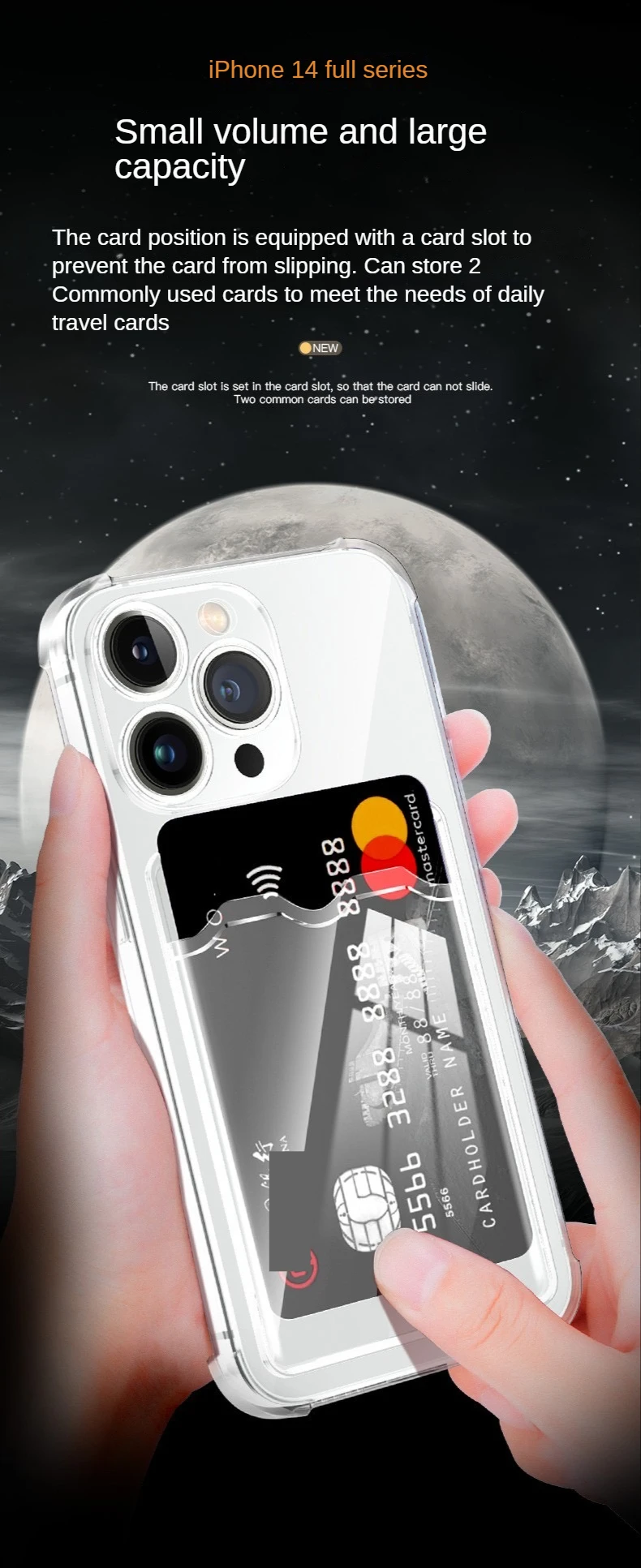 Transparent iPhone Card Slot Case