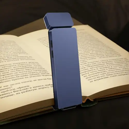LED Rechargeable Clip-On Book Light 3 Colors 5 Brightness Bed Reading Night Light  Eye-Protection Bookmark Lamp Mini Book Lamp - Image 7
