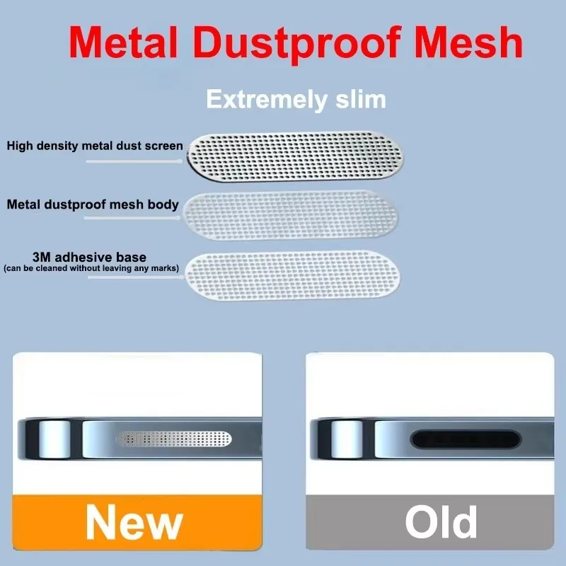 Dustproof Net Stickers with Earpiece Speaker Hole Anti-Dust Mesh Cover