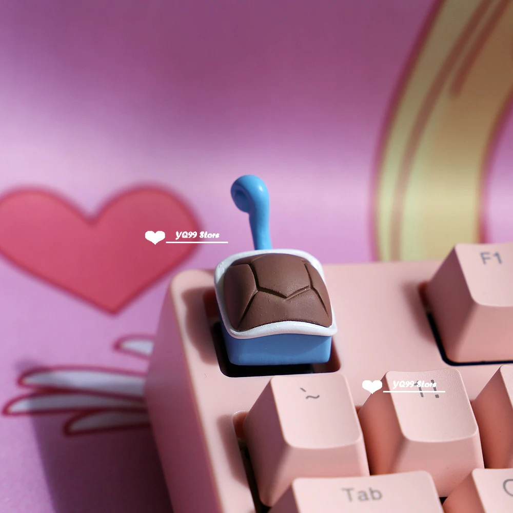 Tridimensional Anime Cartoon Elf Keycaps Chave Esc Resina Keycap Keycaps Teclado Kawaii Compatível com Interruptores mx - Imagem 4