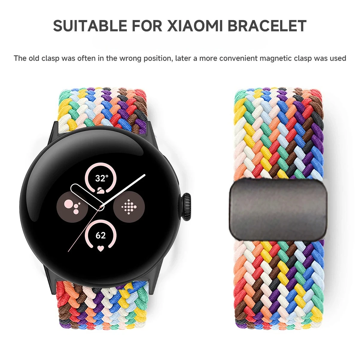 Magnetic Nylon Strap Wristband Bracelet Accessories - Enhanced Style and Durability