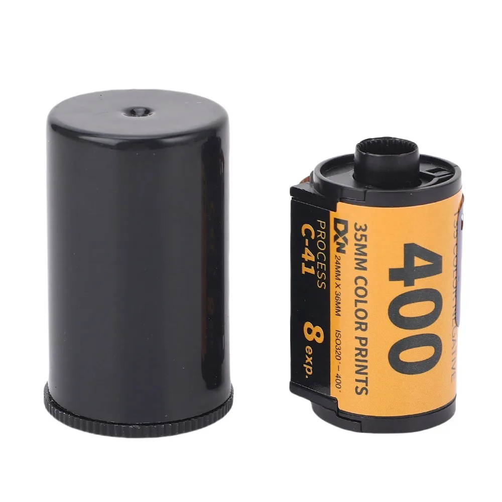 8매/18매 카메라 컬러 필름 ISO 320?400 광폭 노출 카메라 컬러 네거티브 필름(보관 케이스 포함) 135 카메라용 C41