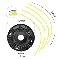 Steel Lawn Mower Head Free 4 Lines Replacement Gasoline/Lithium Grass Trimmer Head Removal Of Garden Weed Brushcutter Part 2