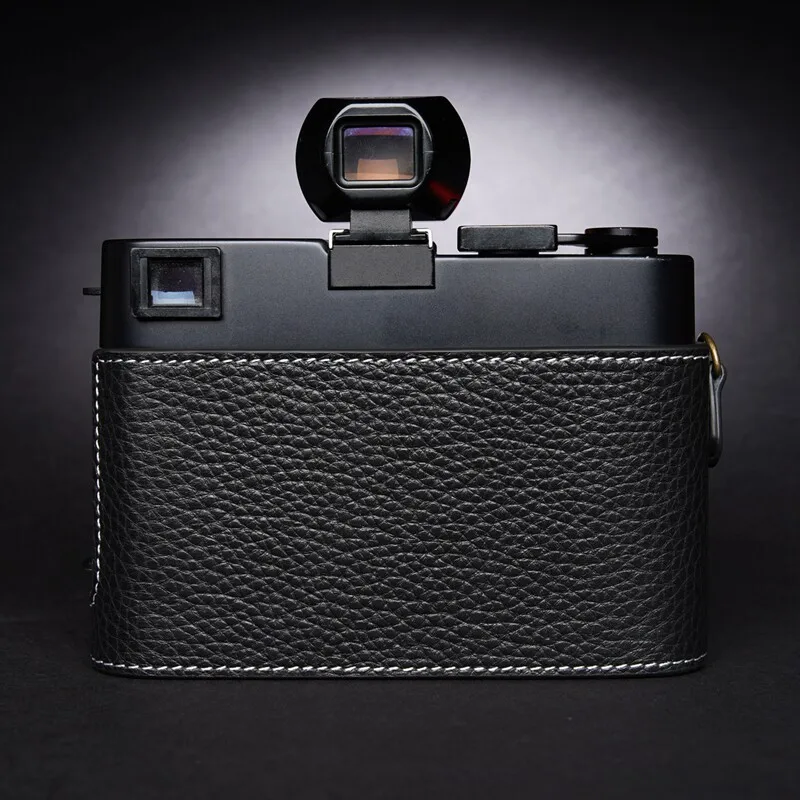 Genuine Leather Camera Half Case Cover Bag