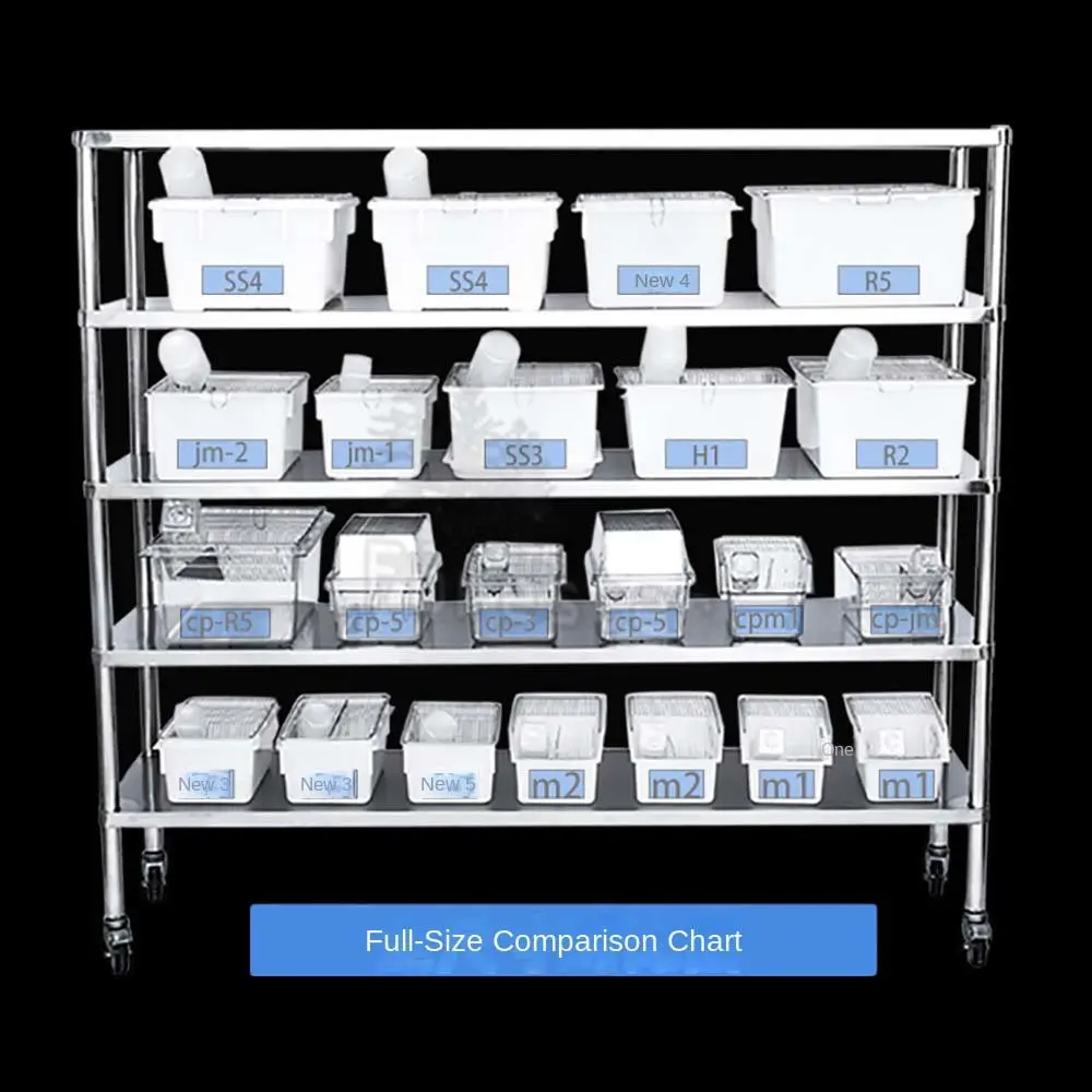 1PCS Professional Experimental Rat Cage Mouse Breeding Cage Group Feed Feeder Small Large PP Lab Equipment Supplies small pet cage accessories