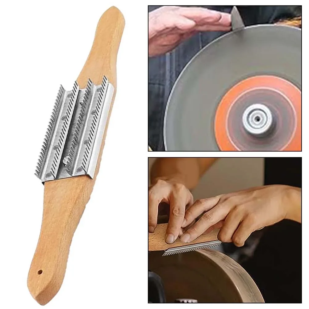 Beech Wood Handle Rake Buffer Wheel Rake For Long-time Buffing Job Ergonomic Design Large Package Content Professional Design