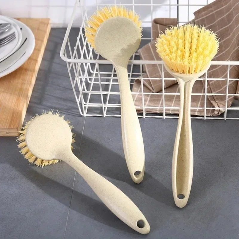 Cleaning Brush Household Decontamination Pot Washing Dishwashing Brush Hanging Sink Stove Long Handle Cleaning Tools 1