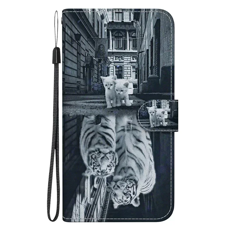 Solid Color Leather Flip Phone Wallet Case