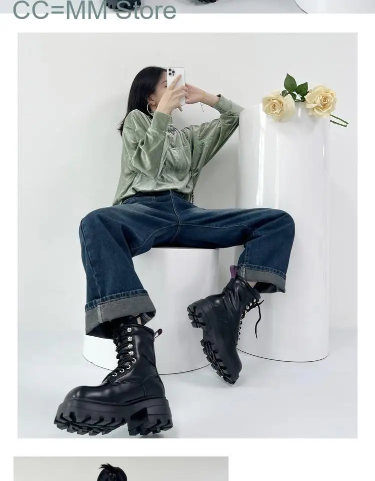 New Vintage Baggy Denim Pants for Women Korean High Waist Pockets Wide Leg Trousers Office Ladies Fashion Summer Jeans