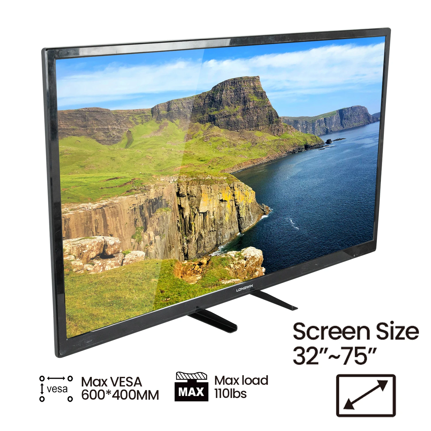 Table Top TV Stand BEISHI Universal For 32-75 Inch LCD/LED/Plasma TVs
