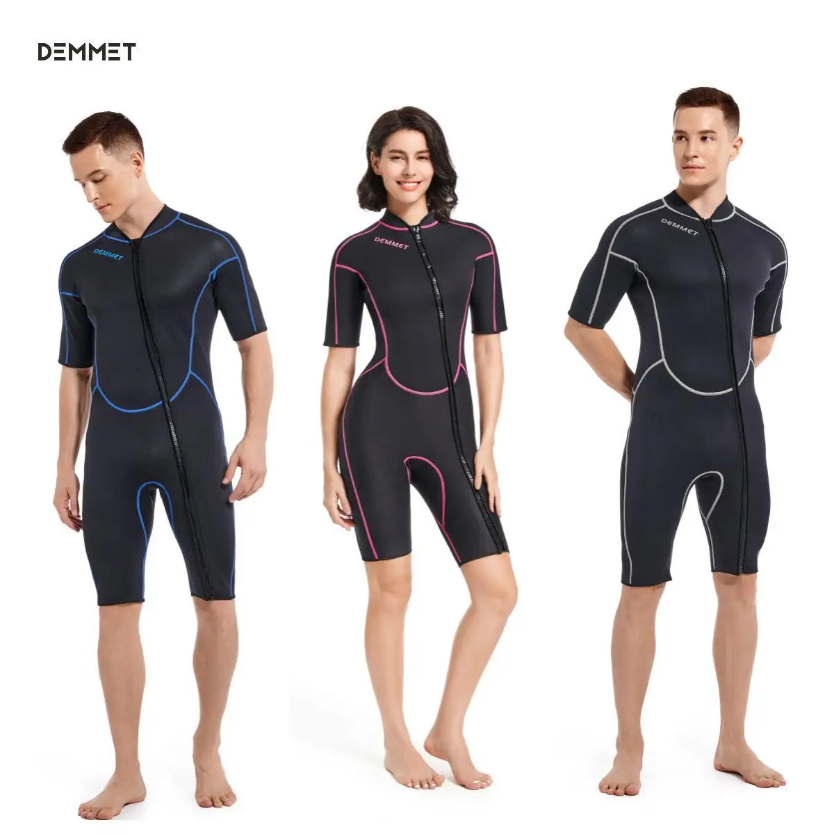 DEMMETWetsuitMenWomen3MMNeopreneDivingSurfingSwimmingFull