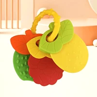 Christmas Decoration Baby Teething Toys Silicone Fruit Shape Safe Teethers Soothe Babies Gums Set For Infant And Toddler Gift 1