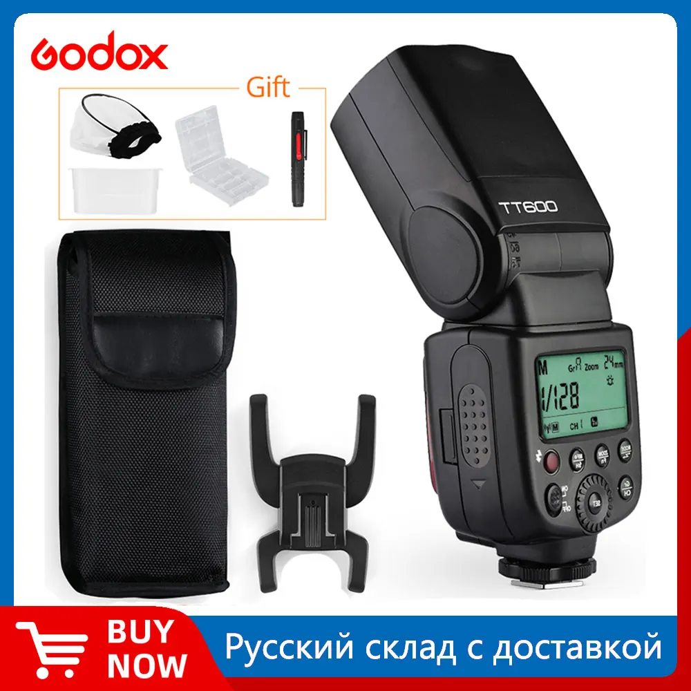 Godox-TT600-Speedlite-2-4G-Wireless-GN60-Master-Slave-Camera-Flash ...