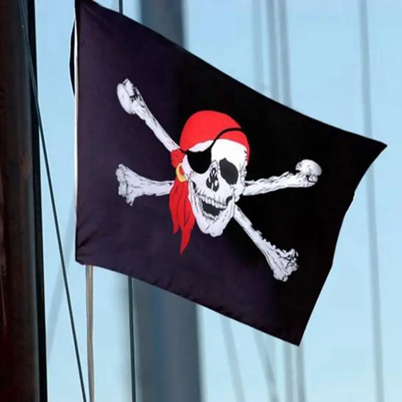 90*150cm Piraten Banner Piraten Thema Geburtstag Party Dekorationen Piraten Schiff Schädel Wimpel Flaggen für Halloween Party decor Cosplay – Detail 11