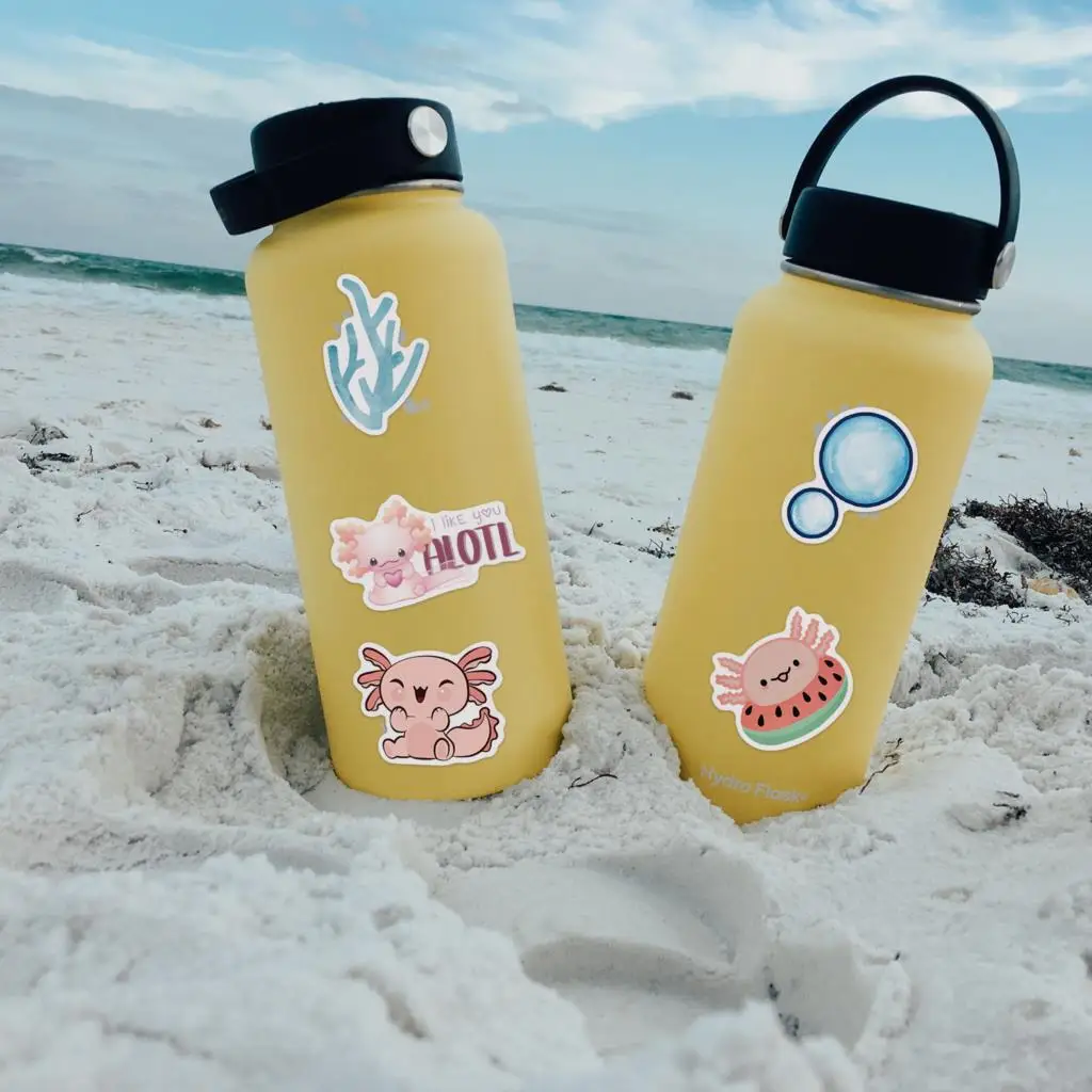 Vsco Stickers Yellow Stickers For Hydro Flask X20 Yellow VSCO Girl