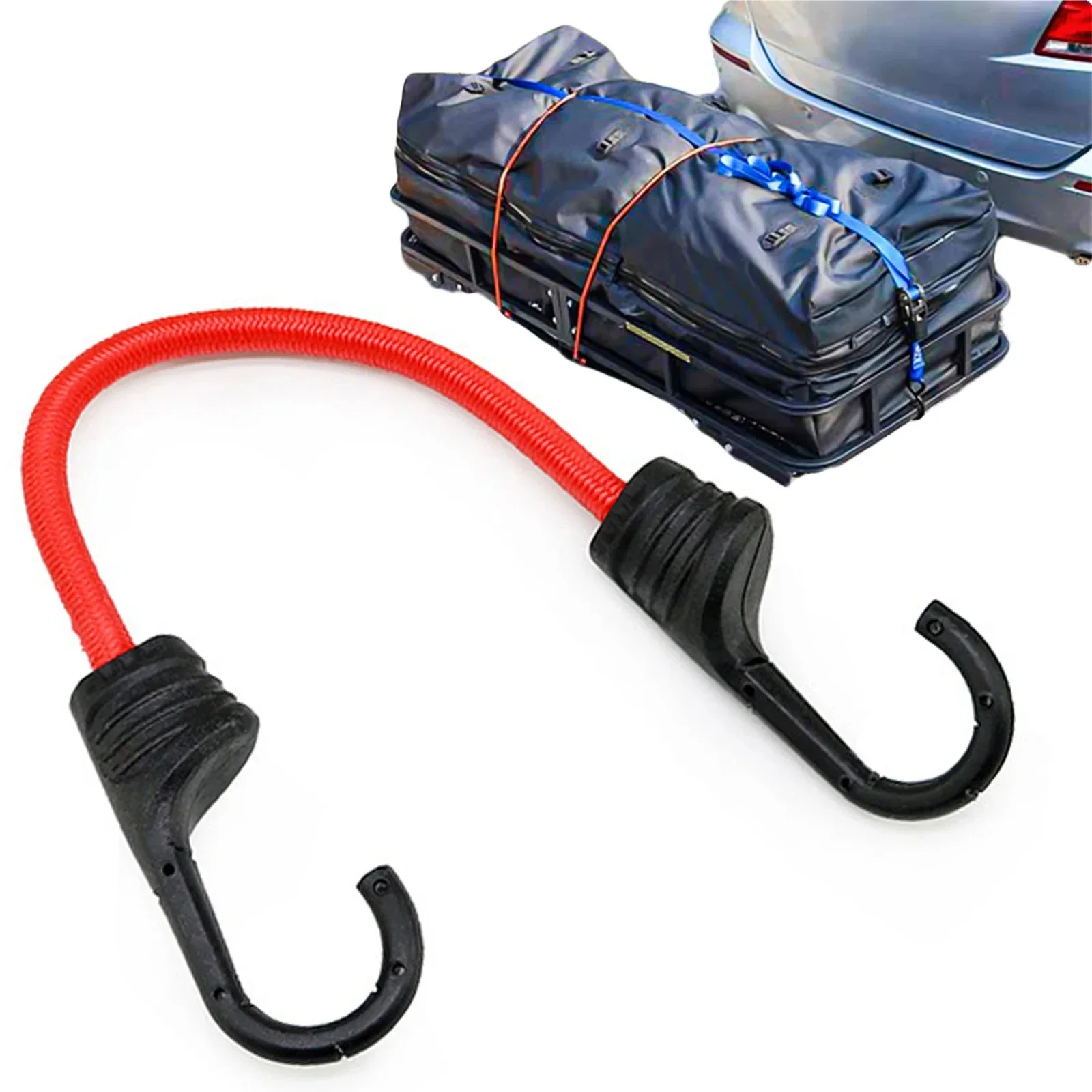 motorcycle luggage rack Elastic With Hooks Adjustable Lashing Elastic Luggage Rope Motorbike Cargo Fixing Belt Bike Accessories
