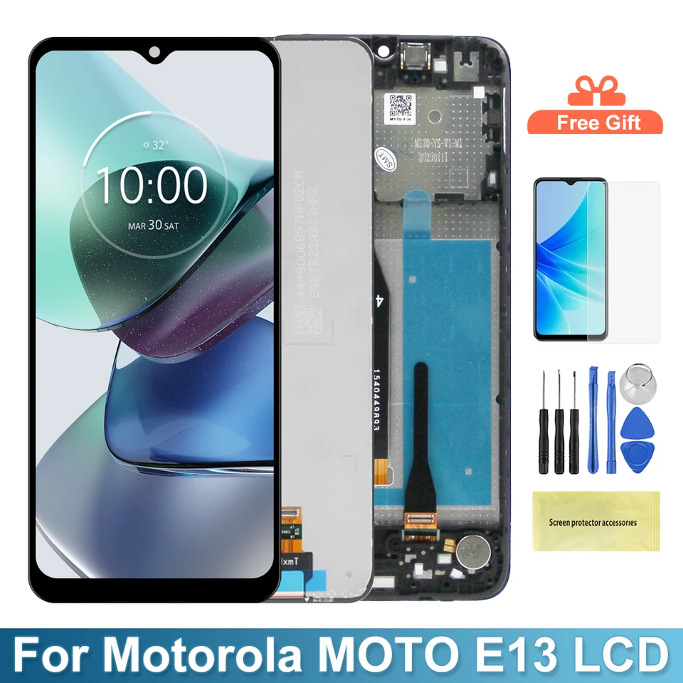 ARSSLY Schermo LCD Per Motorola Moto E13 2023 Con Kit Riparazione E Pellicola