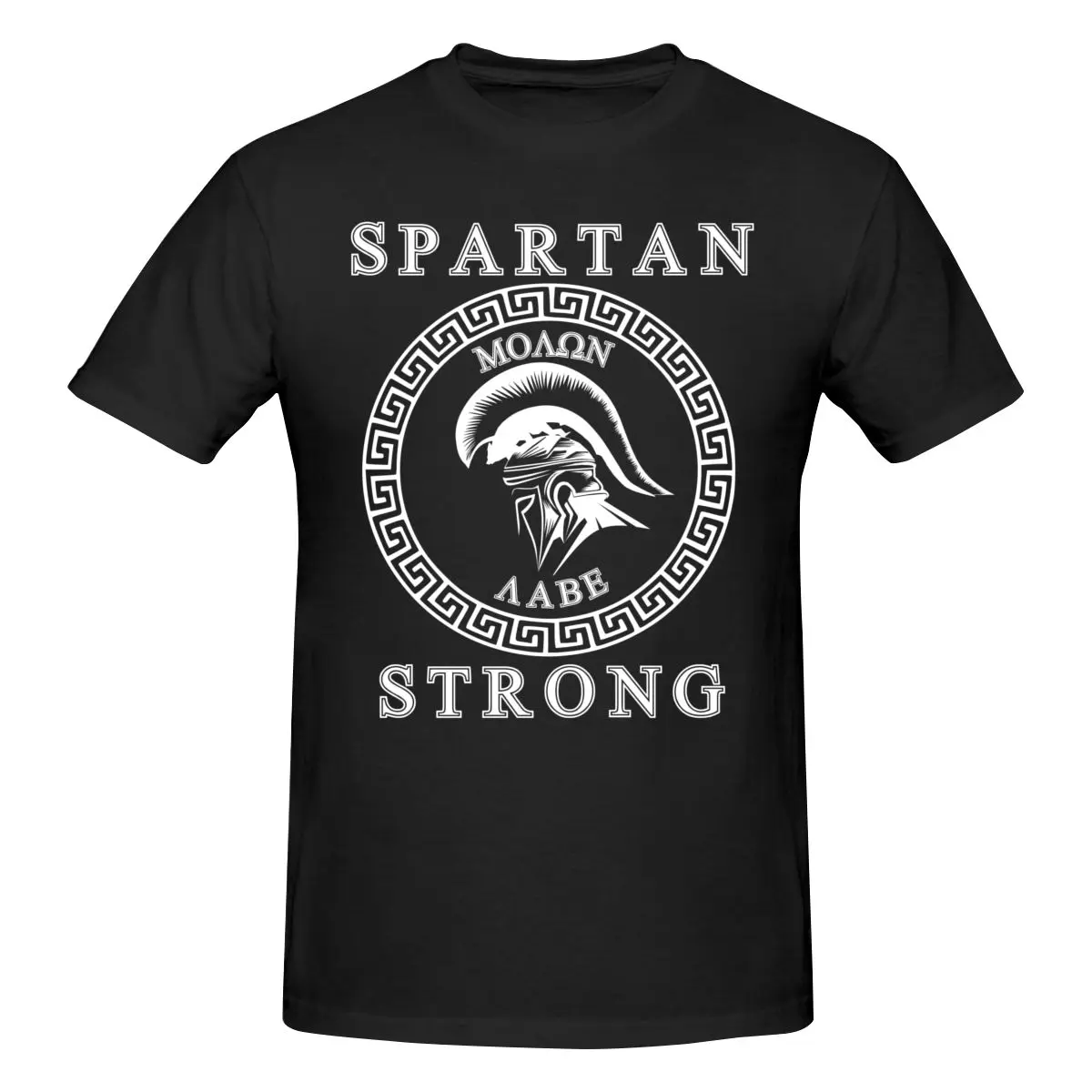 

Spartan Strong Helmet Awesome T Shirt Cotton Crewneck Short Sleeve Custom Men Tshirt