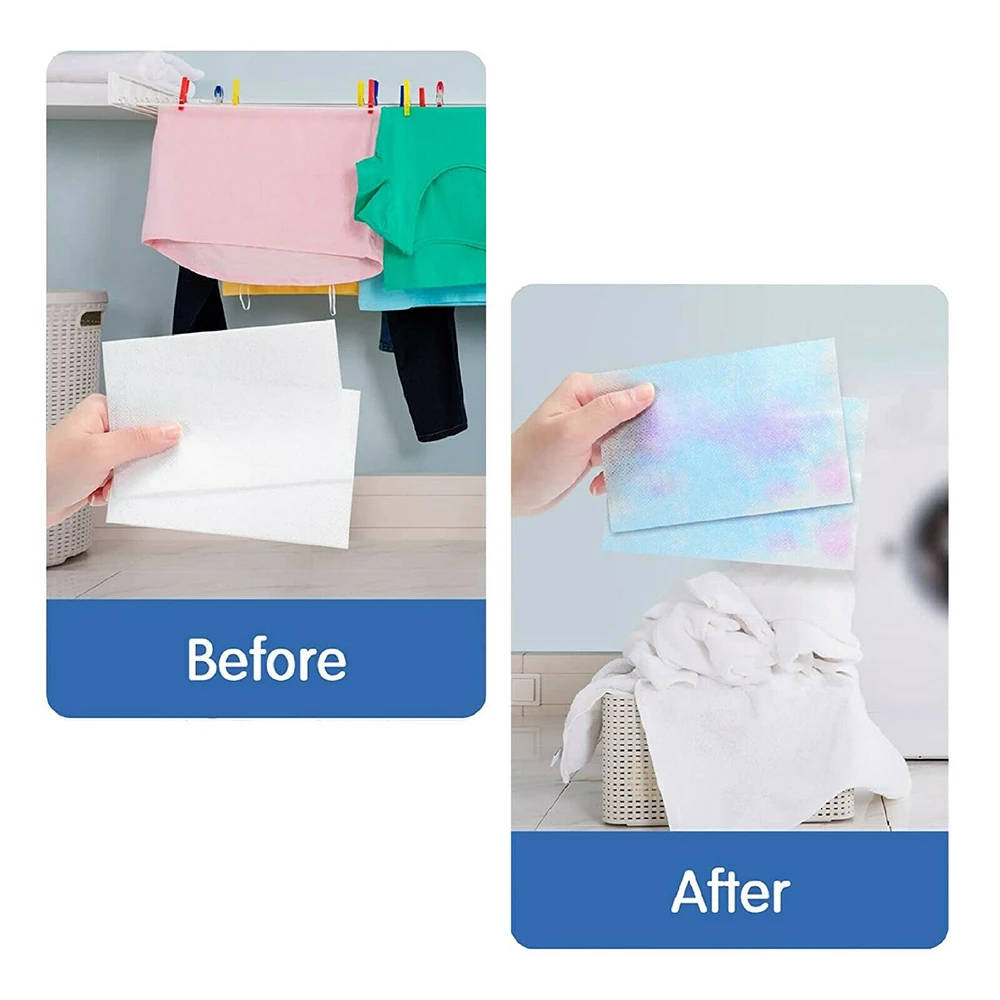 100Pcs Color Catcher Sheet Laundry Anti-Cross-Dyeing