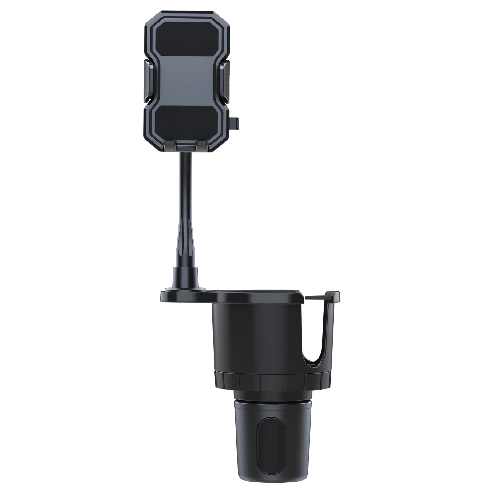 

Universal car mounted aluminum tube water cup holder, car interior center console holder, cup holder, 360 degree rotating bracke