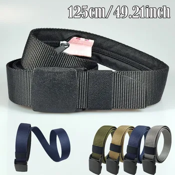 Marsupio da viaggio antifurto per contanti Marsupio da donna portatile nascosto con cinturino per soldi Portafoglio Marsupio da uomo Cintura nascosta segreta 125 cm