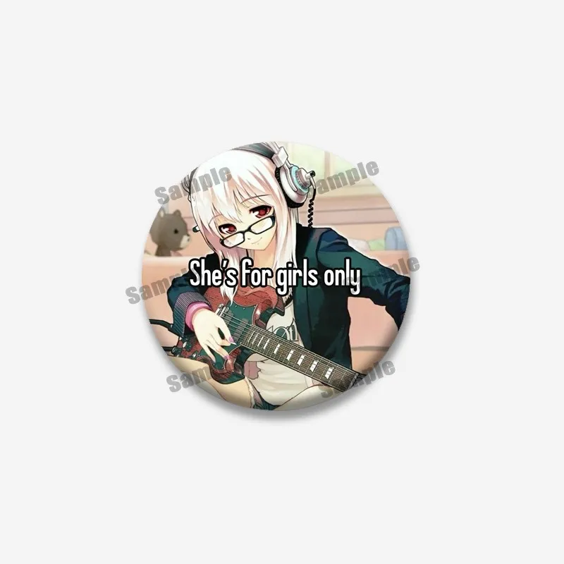 Cartoon Virtuelle Sängerin Super Sonico Mode Brosche Weißblech Soft Button Pins Schmuck Abzeichen für Jacke Tasche Zubehör Fans Geschenke – Detail 5