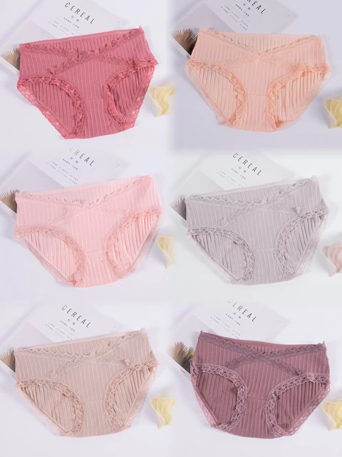 Roupa interior para grávidas algodão plus size calcinha de