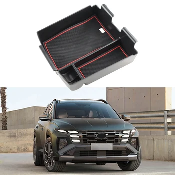 Organizer per Console Centrale Auto per Hyundai Tucson 2025 2026, Vassoio Contenitore per Bracciolo, Accessori Interni Auto
