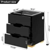 Nightstand with Wireless Charging Station & USB Charging, Smart Bedside Table with Adjustable LED Lights, End Table Organizer 2