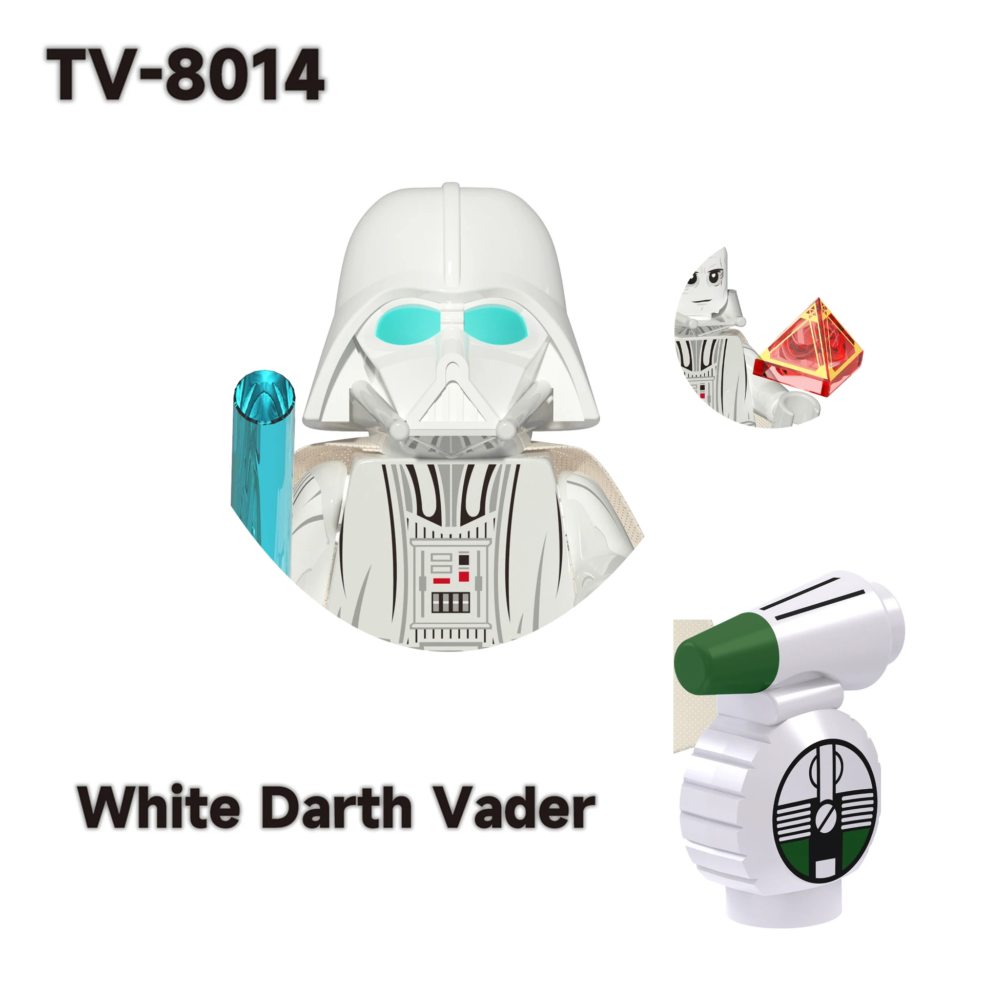 Tv6102 Darth Vader Building Blocks Boba Fett Bricks Clone Trooper Gunner Model Ahsoka Action Figure Mandalorian Children Toy